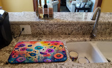 Load image into Gallery viewer, Anemones in Color Dish Drying Mat