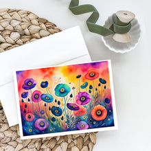 Load image into Gallery viewer, Anemones in Color Greeting Cards -  Blank Note Cards – 8-Pack of Artist-Designed Cards with Envelopes