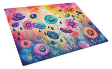 Load image into Gallery viewer, Anemones in Color Glass Cutting Boards – Durable, Decorative Kitchen Art Large