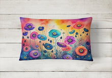 Load image into Gallery viewer, Anemones in Color Fabric Decorative Pillow