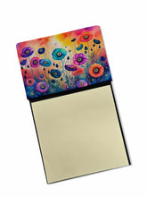 Load image into Gallery viewer, Anemones in Color Sticky Note Holder- Refiilable Desk Accessory Note Pad