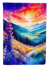 Load image into Gallery viewer, Annual Larkspur in Color House Flag