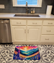 Load image into Gallery viewer, Annual Larkspur in Color Memory Foam Kitchen Mat