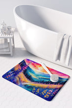 Load image into Gallery viewer, Annual Larkspur in Color Memory Foam Kitchen Mat