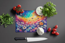 Load image into Gallery viewer, Asters in Color Glass Cutting Boards – Durable, Decorative Kitchen Art Large