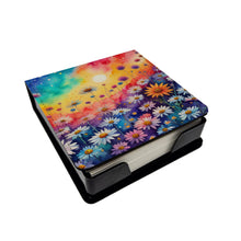 Load image into Gallery viewer, Asters in Color PU Leather Note Paper Holder