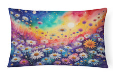 Load image into Gallery viewer, Asters in Color Fabric Decorative Pillow