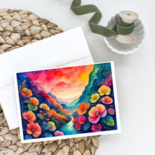 Load image into Gallery viewer, Begonias in Color Greeting Cards -  Blank Note Cards – 8-Pack of Artist-Designed Cards with Envelopes