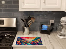 Load image into Gallery viewer, Begonias in Color Glass Cutting Boards – Durable, Decorative Kitchen Art Large