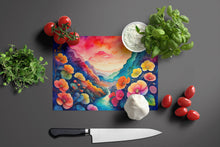 Load image into Gallery viewer, Begonias in Color Glass Cutting Boards – Durable, Decorative Kitchen Art Large