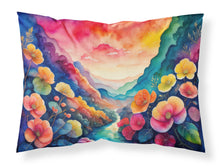 Load image into Gallery viewer, Begonias in Color Fabric Standard Pillowcase – Artistic Decorative Front, White Back