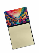 Load image into Gallery viewer, Begonias in Color Sticky Note Holder- Refiilable Desk Accessory Note Pad