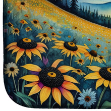 Load image into Gallery viewer, Black-eyed Susans in Color Dish Drying Mat