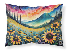 Load image into Gallery viewer, Black-eyed Susans in Color Fabric Standard Pillowcase – Artistic Decorative Front, White Back