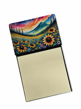 Load image into Gallery viewer, Black-eyed Susans in Color Sticky Note Holder- Refiilable Desk Accessory Note Pad