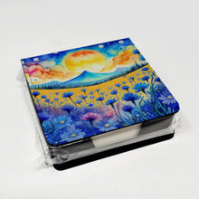 Load image into Gallery viewer, Blue Cornflowers in Color PU Leather Note Paper Holder