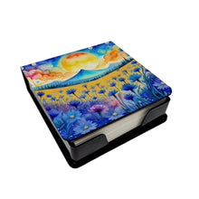 Load image into Gallery viewer, Blue Cornflowers in Color PU Leather Note Paper Holder