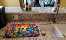 Load image into Gallery viewer, Cactus in Color Dish Drying Mat