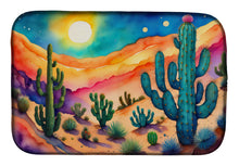 Load image into Gallery viewer, Cactus in Color Dish Drying Mat