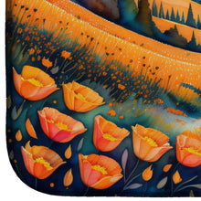 Load image into Gallery viewer, California Poppies in Color Dish Drying Mat