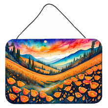 Load image into Gallery viewer, California Poppies in Color Wall or Door Hanging Prints