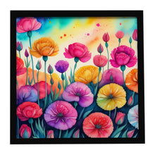 Load image into Gallery viewer, Carnations in Color Framed Metal Print