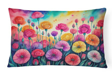 Load image into Gallery viewer, Carnations in Color Fabric Decorative Pillow
