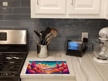 Load image into Gallery viewer, Celosia in Color Glass Cutting Boards – Durable, Decorative Kitchen Art Large