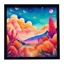 Load image into Gallery viewer, Celosia in Color Framed Metal Print