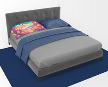 Load image into Gallery viewer, Celosia in Color Fabric Standard Pillowcase – Artistic Decorative Front, White Back