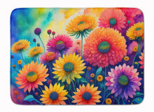 Load image into Gallery viewer, Chrysanthemums in Color Memory Foam Kitchen Mat