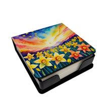 Load image into Gallery viewer, Daffodils in Color PU Leather Note Paper Holder