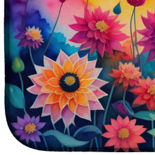 Load image into Gallery viewer, Dahlias in Color Dish Drying Mat