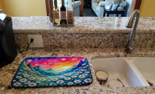 Load image into Gallery viewer, Daisies in Color Dish Drying Mat