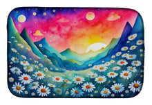 Load image into Gallery viewer, Daisies in Color Dish Drying Mat