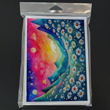 Load image into Gallery viewer, Daisies in Color Greeting Cards -  Blank Note Cards – 8-Pack of Artist-Designed Cards with Envelopes
