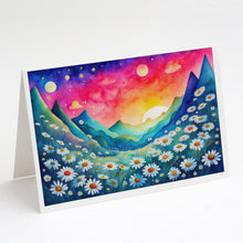 Load image into Gallery viewer, Daisies in Color Greeting Cards -  Blank Note Cards – 8-Pack of Artist-Designed Cards with Envelopes