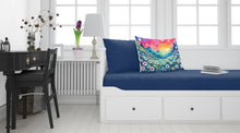 Load image into Gallery viewer, Daisies in Color Fabric Standard Pillowcase – Artistic Decorative Front, White Back