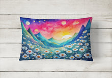 Load image into Gallery viewer, Daisies in Color Fabric Decorative Pillow