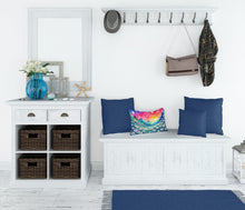 Load image into Gallery viewer, Daisies in Color Fabric Decorative Pillow