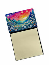 Load image into Gallery viewer, Daisies in Color Sticky Note Holder- Refiilable Desk Accessory Note Pad