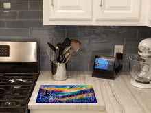Load image into Gallery viewer, Delphinium in Color Glass Cutting Boards – Durable, Decorative Kitchen Art Large