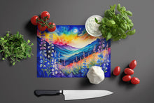 Load image into Gallery viewer, Delphinium in Color Glass Cutting Boards – Durable, Decorative Kitchen Art Large