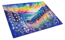Load image into Gallery viewer, Delphinium in Color Glass Cutting Boards – Durable, Decorative Kitchen Art Large