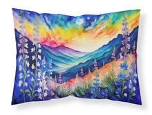 Load image into Gallery viewer, Delphinium in Color Fabric Standard Pillowcase – Artistic Decorative Front, White Back