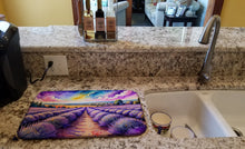 Load image into Gallery viewer, English Lavender in Color Dish Drying Mat