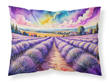Load image into Gallery viewer, English Lavender in Color Fabric Standard Pillowcase – Artistic Decorative Front, White Back