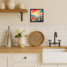 Load image into Gallery viewer, Freesia in Color Framed Metal Print