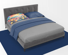 Load image into Gallery viewer, Freesia in Color Fabric Standard Pillowcase – Artistic Decorative Front, White Back