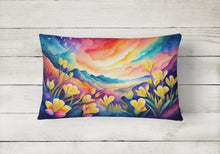 Load image into Gallery viewer, Freesia in Color Fabric Decorative Pillow